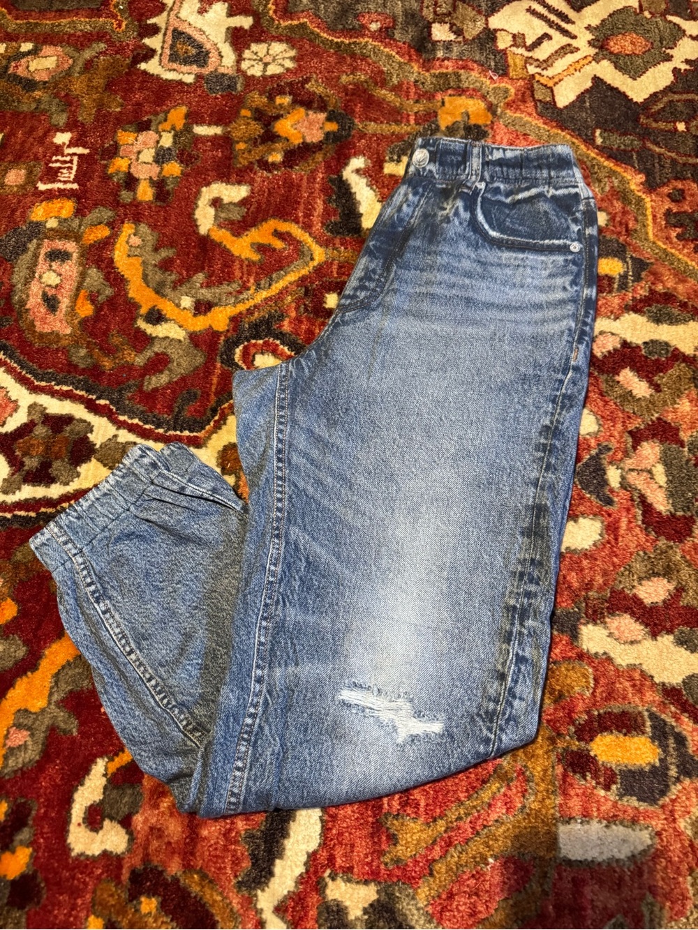 rag & bone miramar light blue distressed women's jeans